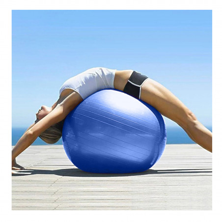 Pelota de Yoga Deportes Pilates 75cm Azul